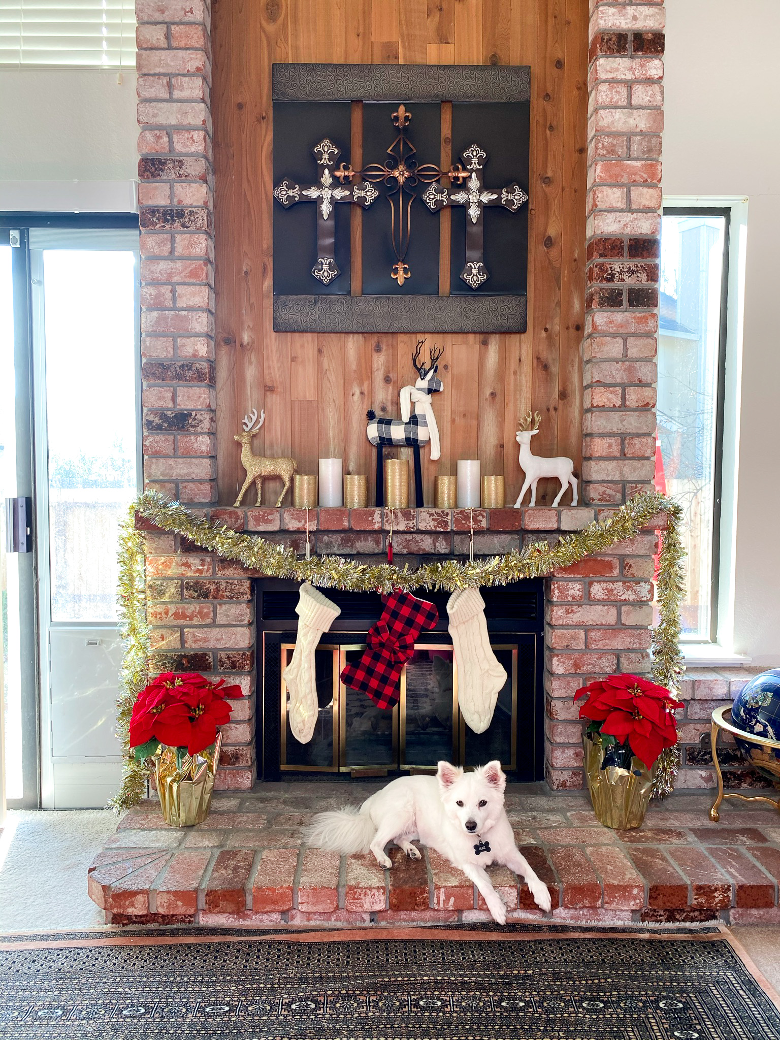 Christmas mantle