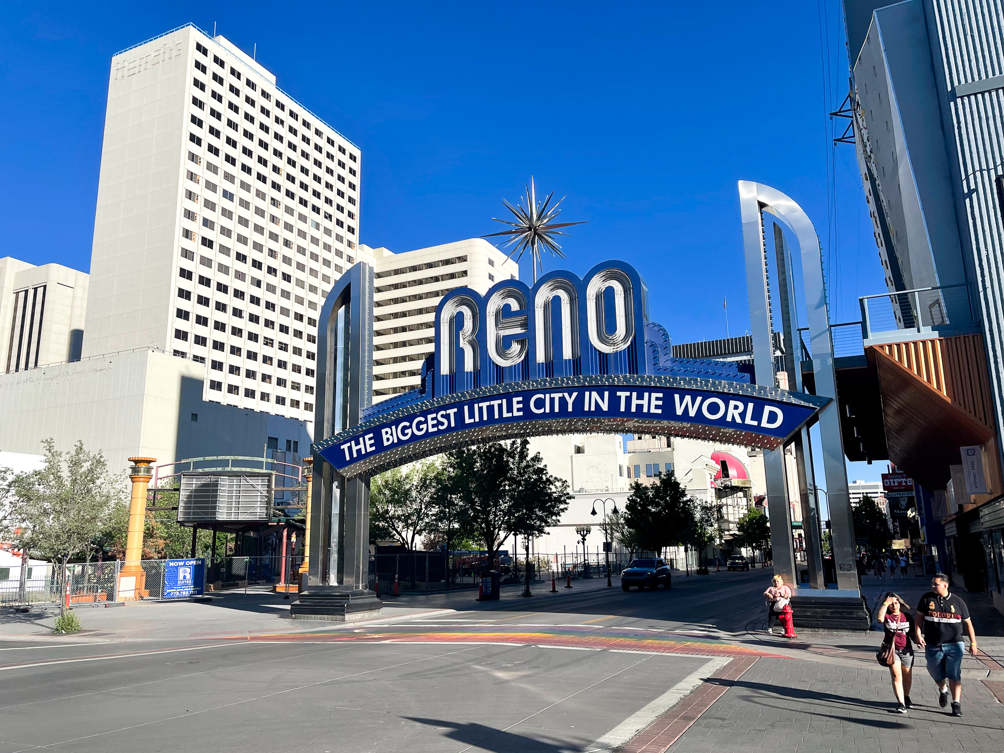A sign welcoming visitors to Reno, Nevada