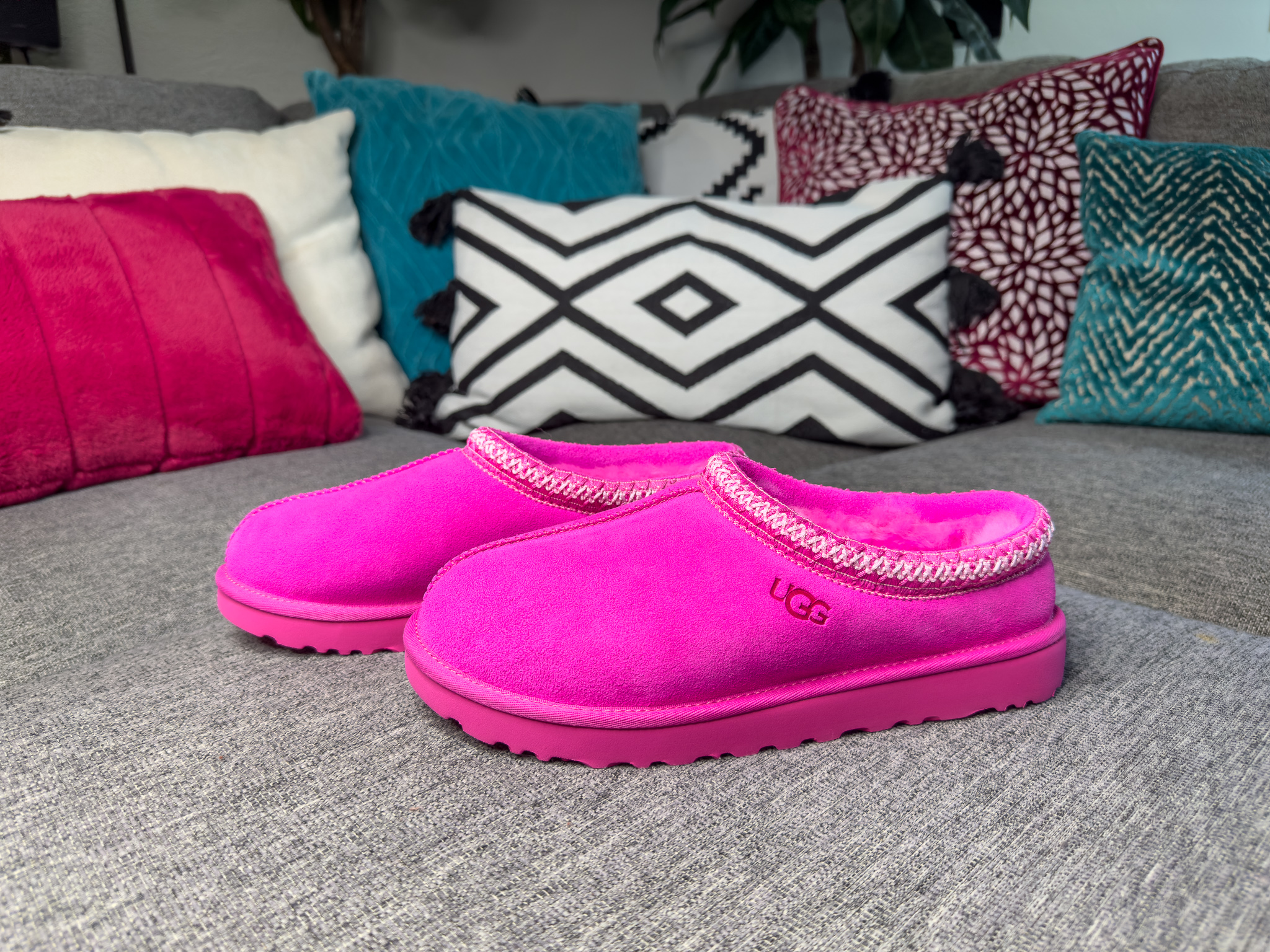 Ugg Tasman Slippers in Carnation Pink